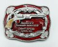Gürtelschnalle Belt Buckle USA Colt Revolver Navy Biker Gürtel 4 cm /B3
