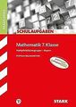 STARK Klassenarbeiten Realschule - Mathematik 7. Klasse ... | Buch | Zustand gut