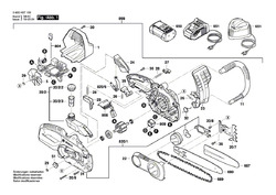 Bosch Ersatzteile für AKE 30 LI Akku Kettensäge