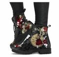 2024 UK STUNNING Woman's Fashion Alice In Wonderland Steampunk Ankle Boots new