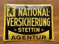 National Versicherung Stettin Agentur Email Schild