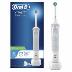 Oral-B Vitality 100 CrossAction Elektrische Zahnbürste Powered By Braun, weiß 