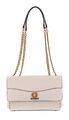 GUESS Nell Convertible Crossbody Flap Schultertasche Umhängetasche Tasche Stone