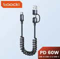 USB-C Kabel ⚡Schnellladekabel Spiralkabel für Samsung iPhone 15 Ladekabel Auto