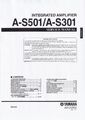 Service Manual-Anleitung für Yamaha A-S501, A-S301 