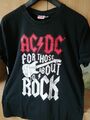  Herrenshirt AC/DC Shirt schwarz Gr. XL Kurzarm Fanshirt Selten