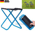 Outdoor Camping Folding Chair Portable Folding Chair Hiking Picnic Stool Seat DE