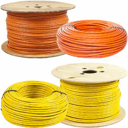 CAT.7 Verlegekabel Netzwerkkabel Installationskabel orange / gelb  10m - 1000m1000MHZ | halogenfrei | AWG23 | flammwidrig | Gigabit