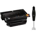 Tefal SET GC7228 Optigrill+ XL + HB1218 Kontaktgrill + Stabmixer schwarz Rezepte