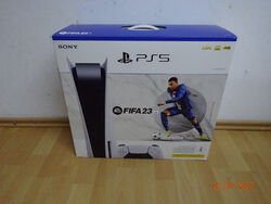 Sony Playstation 5 PS5 Disc Edition Laufwerk Disk FIFA 23 Bundle Ungeöffnet NEU