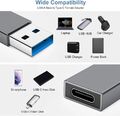 2x USB-A auf USB C Adapter 3.0 OTG USB-Stick MacBook Samsung Xiaomi Sony Huawei