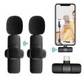 Bluetooth Wireless Lavalier Mikrofon Mini Ansteckmikrofon Handy-Live-Stream NEU