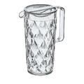 koziol CRYSTAL Kanne Kunststoff 1,6 Liter mit Deckel Facettendesign