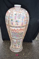 XL Porzellan Vase-China, Familie Rose, Palastszenen, floral, 24K Gold, 115cm
