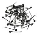 50x schwarze Haarspangen Cabochons Einstellungen Rohlinge Riegel zum Selbermachen Schmuckherstellung