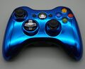 XBOX 360 Original Wireless Controller - Metallic/Blau - D-PAD drehbar