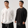T-Shirt T-Shirts Tops Tunika Pullover Männer Casual Langarm Quick Dry Solid Φ