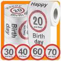 Lustiges Klopapier zum 18 30 40 50 60 70 Geburtstag Fun Toilettenpapier Geschenk