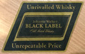 Johnnie Walker schwarzes Etikett alter schottischer Whisky konkurrenzlose Whisky-Biermatte