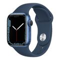 Apple Watch Series 7 41mm GPS + 4G Blau Aluminumgehäuse mit Sportarmband Blau