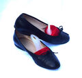 Ed Meier Damen Schuhe Ballerinas Designer Slipper schwarz Echtleder Gr. 37 (4)  