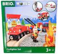 BRIO 33815 Bahn Feuerwehr Set Holzeisenbahn -Firefighter Set NEU Ovp Ab 3 J