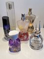 6 Teile Konvolut Parfüm Flakons Glas Gebraucht 