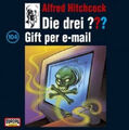 CD Die Drei Fragezeichen ??? 104 Gift per E-Mail 3x Hitchcock Logo TOP