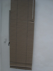 Jalousie / Rollo, Aluminium , 2 Stück, 45 x 140 cm, beige- braun- mocca