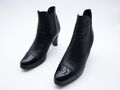 Via Roma Damen Ankle Boots Stiefelette Absatzschuh schwarz Gr36,5 EU Art16770-98