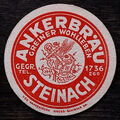 Bierdeckel - ANKERBRÄU - STEINACH - DDR - Impressum