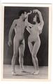 Nackte Frau Nackter Mann Liebespaar Love couple Girl Male Nude Foto ~1950