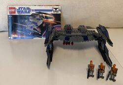 Lego STAR WARS 8016 Hyena Droid Bomber von 2009 + Minifiguren + BA EOL