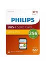 Philips SDXC Karte 256GB Speicherkarte UHS-I U3 V30 A1 Class 10