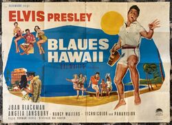 Elvis Presley  Blaues Hawaii  A0 Großplakat  Peltzer - Grafik  Zustand!
