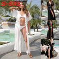 Boho Strand Kaftan Lange Kleid Bademode Frauen Bikini Cover Up Badeanzug Sarong