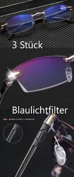 3er Pack Lesebrille Blaulichtfilter DHL Versand optional Top Deal