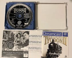 Railroad Tycoon II Sega Dreamcast PAL guter Zustand VOLLSTÄNDIG mit Beiheften DE