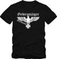 Bundeswehr T-Shirt Wehrmacht  Gebirgsjäger T- Shirt  bis 5 XL Funshirt 