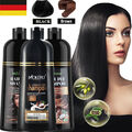 500ml Verdunkelung Schwarzes Shampoo Haar Färben Black Hair Dye Haarfarbe