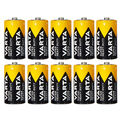 10x Varta SuperLife Baby C MN1400 R14 LR14 1,5V Zink-Kohle Batterie Typ 2014