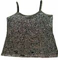 Damen Top Pailletten Gr.M, Gr.38, Murek Fashion, Silber.