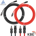 KBE Solarkabel inkl. Stecker Verlängerung 0,5-50m 4mm² 6mm² PV Solarleitung TÜV