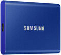 Samsung Portable SSD T7 2TB blau, Externe SSD (MU-PC2T0H/WW,USB-C 3.2 10 Gbit/s)