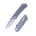 Real Steel Luna Maius Eco G10 Grey Taschenmesser Back Lock Folder ✔️ 01RE278