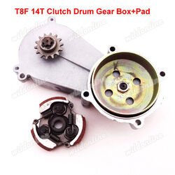 14T T8F Clutch Drum Gear Box For 47cc 49cc ATV Quad Minimoto Kid Dirt Bike