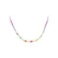 Bunte Perlenkette-Rainbow-Kollektion in Multicolor - Länge 40-45 cm