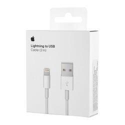 Original Apple 2m Lightning auf USB Kabel für iPhone iPad MD819ZM/A Ladekabel