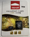 Maxell  16 GB  Micro SD Karte mit Adapter, Neu und unbenutzt