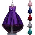 Kinder Mädchen Prinzessin Brautjungfer Tüllkleid Partykleid Ballkleid Abendkleid